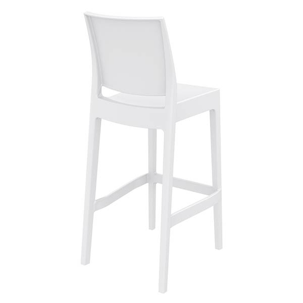 Tabouret haut Maya blanc - Vignette 3