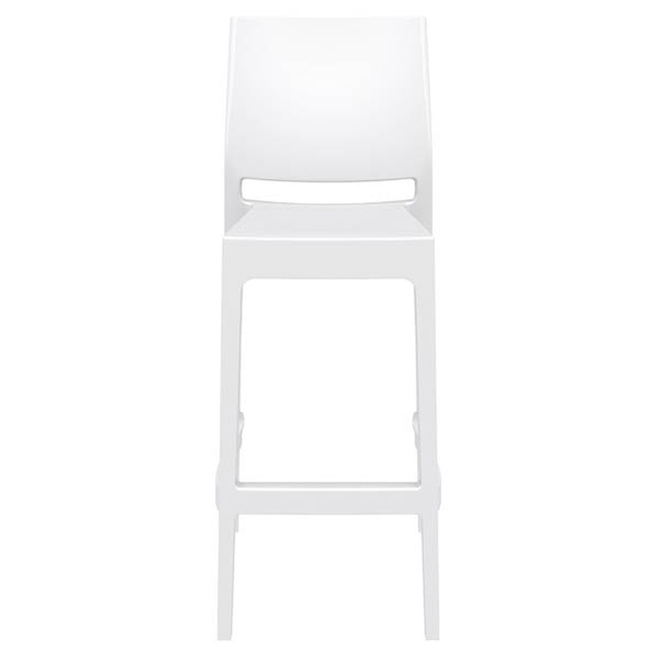 Tabouret haut Maya blanc - Vignette 4