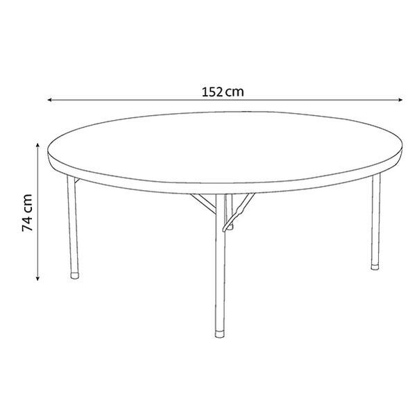 Table Ronde Furnitrade - Diamètre 152 cm - Vignette 4