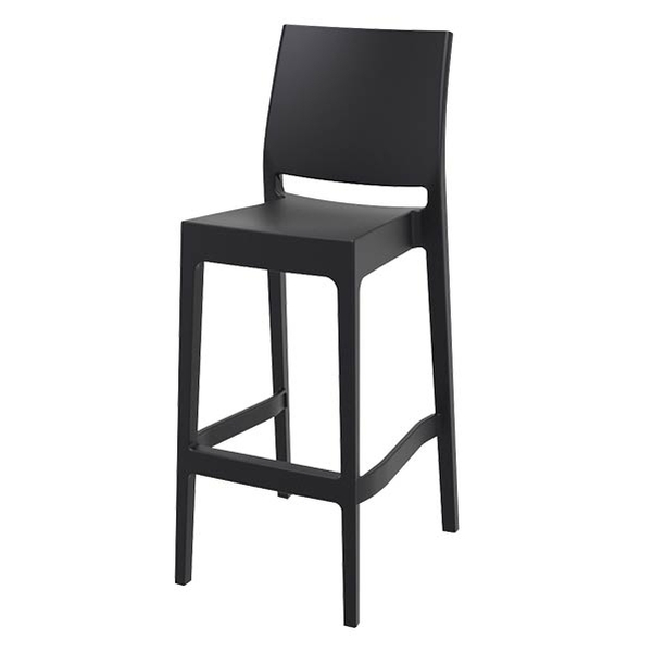 Tabouret haut noir Maya