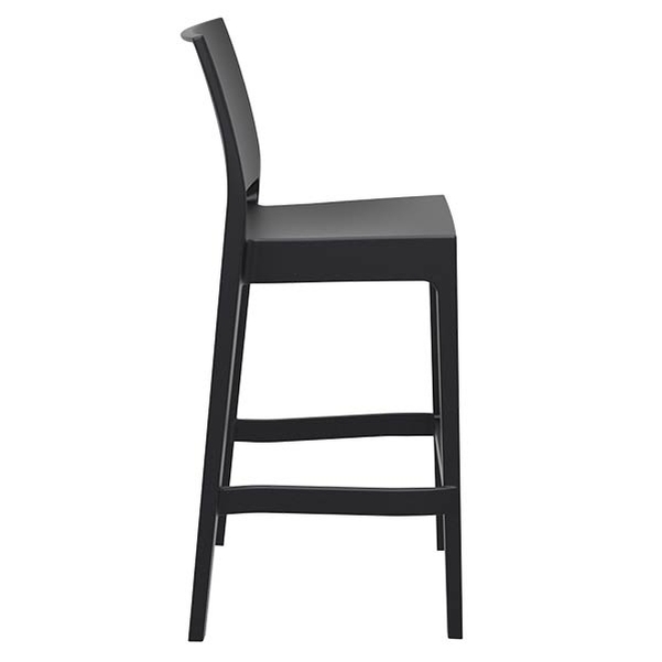 Tabouret haut noir Maya - Vignette 2