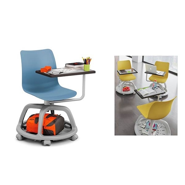 chaise séminaire avec tablette - Vignette 4
