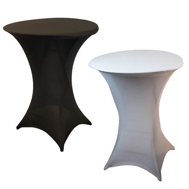 Lot 10 Tables Pliantes Mange-Debout LIFETIME BLANCHES - Diam.84 cm (2 à 4 pers.) + 10 Nappes - Vignette 3
