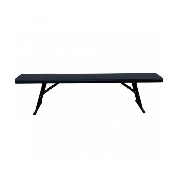 Banc Pliant Furnitrade Noir 175 cm