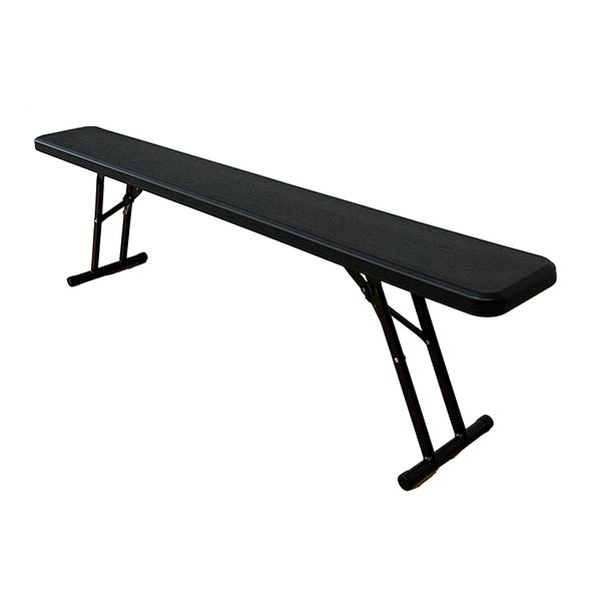 Banc Pliant Furnitrade Noir 175 cm - Vignette 2