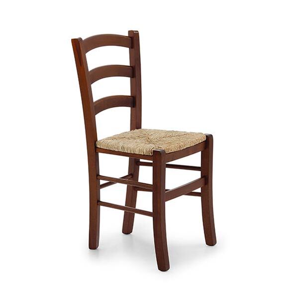 Chaise bois Venise assise paille - Vignette 2