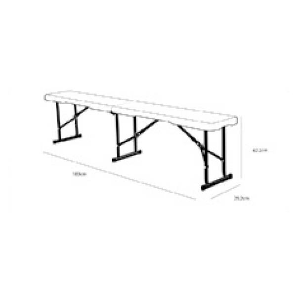 Lot de 60 bancs Pliants Lifetime 183 cm - Vignette 2