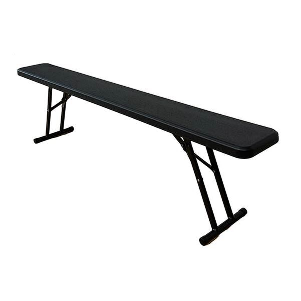Lot 60 Bancs Pliants Furnitrade Noir 175 cm - Vignette 2