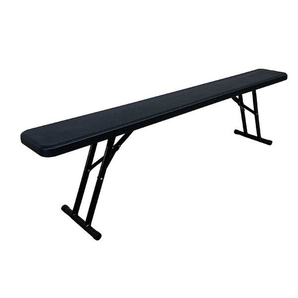 Lot 60 Bancs Pliants Furnitrade Noir 175 cm - Vignette 3