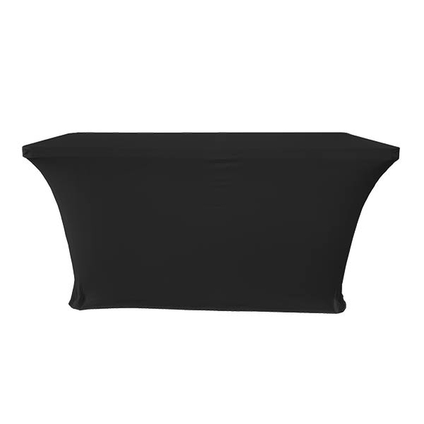 Nappe noire 4 côtés pour table Lifetime 183x76 cm