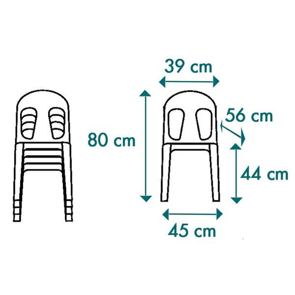 Chaise Sirtaki M2 assise pleine - Vignette 5