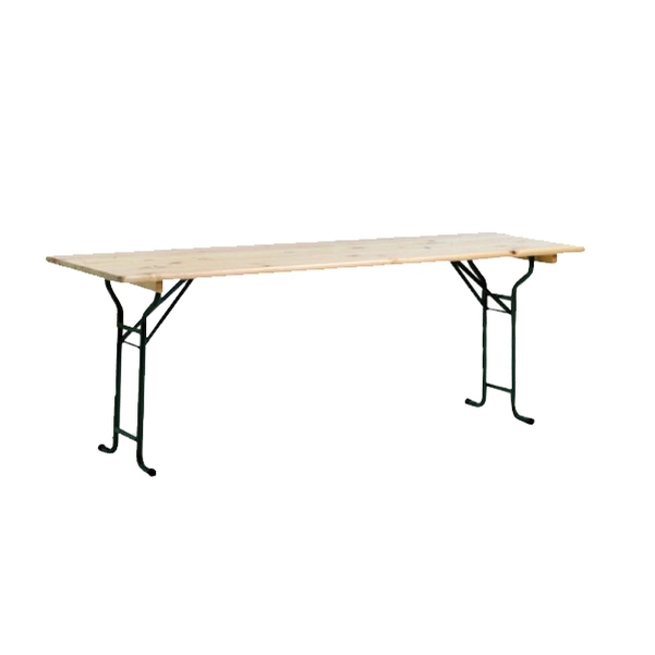 Table brasserie Fête - 220x70 cm - Piétement tubulaire