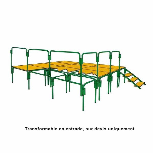 Plateau multiplis pour table modulable "Mairietable" 120x80 cm - Vignette 4