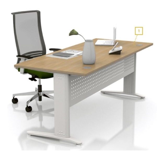 Bureau droit L.120x80 cm - Gamme Star