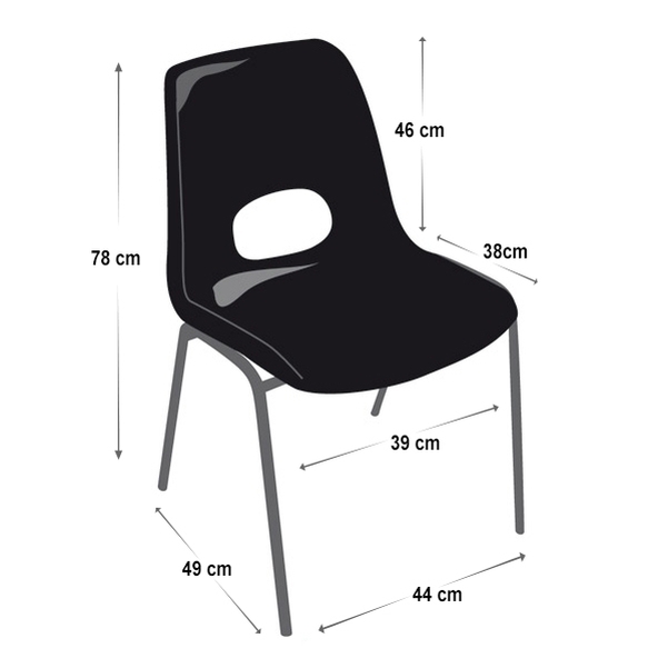Chaise Floride M2 avec accroche - Vignette 3