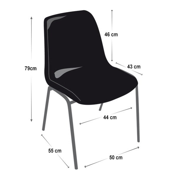 Chaise Hélène M4 sans accroche - Vignette 3