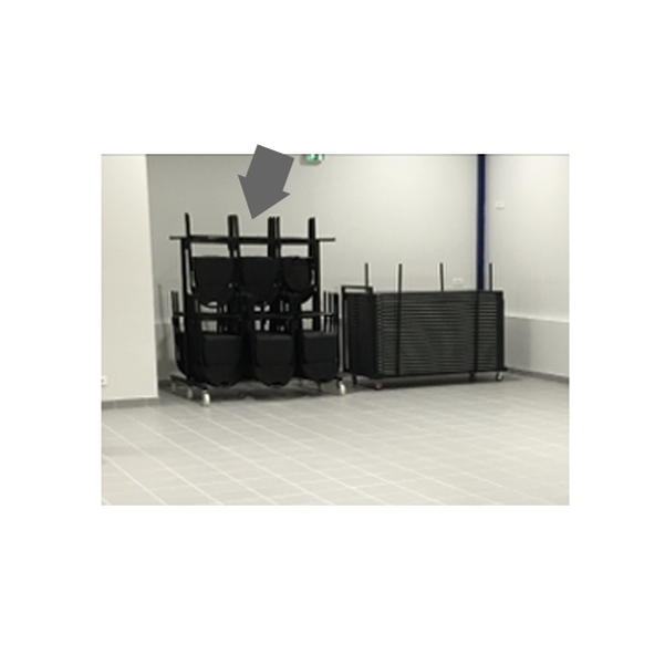 Chariot de stockage pour 72 chaises Florence - Vignette 2