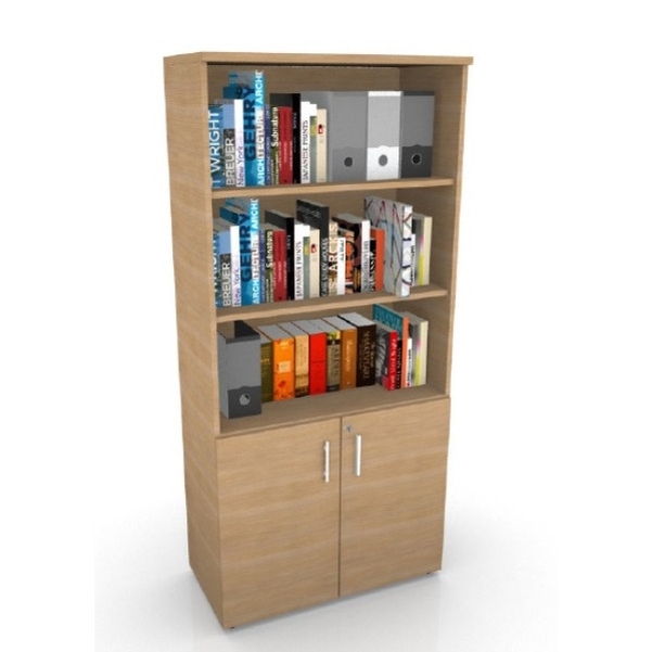 Armoire haute 2 portes basses L.100cm