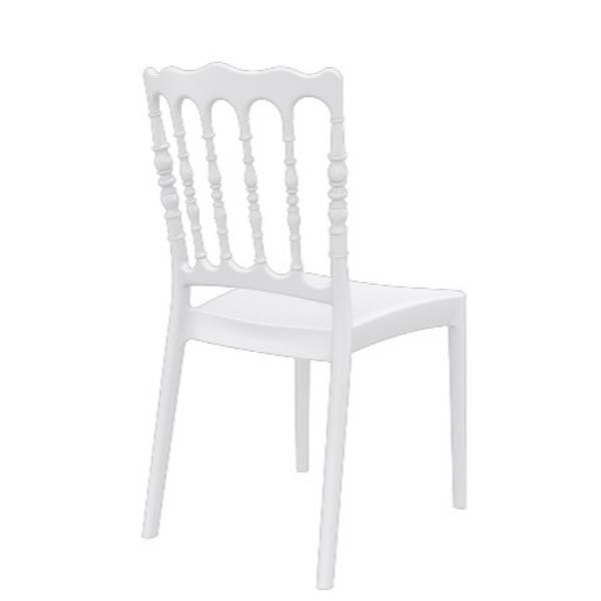Chaise Napoléon polypro blanche - Vignette 2