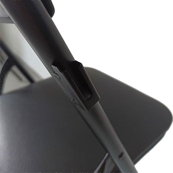 Chaise Pliante PRESTIGE Tissu Enduit Noir M1 - Vignette 3