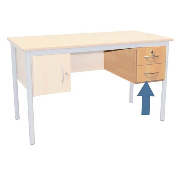 CAISSON 2 tiroirs pour Bureau Professeur