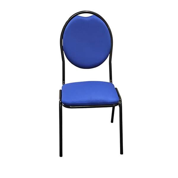 Chaise Médaillon tissu M1 pieds noirs