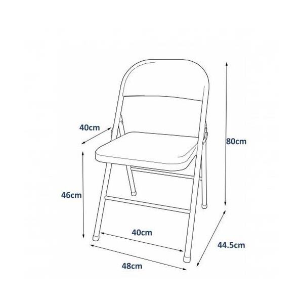 Chaise pliante métal - Vignette 5