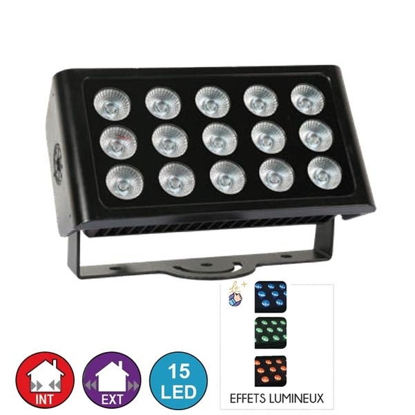 Projecteur Panneau LED 15x5W RGBW - Full color-IP66