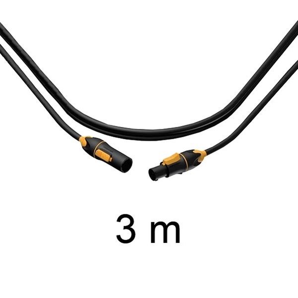 Câble Powercon mâle et femelle pour projecteur IPWASH L.3m