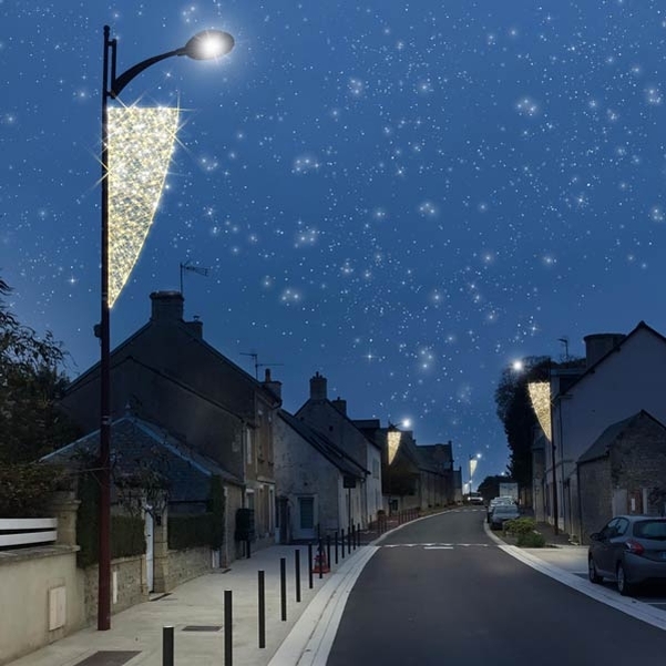 Décor Champagne lumineux H.2 m