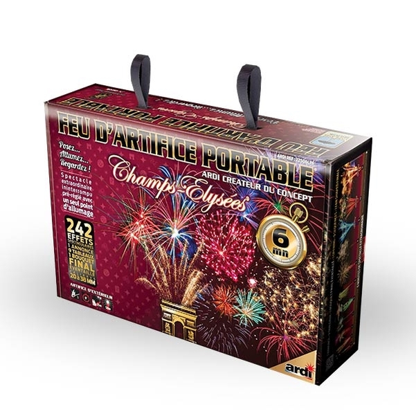Feu d'artifice portable luxe 6 minutes