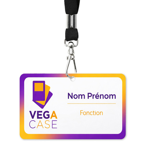 Badge Nominatif avec trou - Papier Indéchirable 230g - Vignette 2
