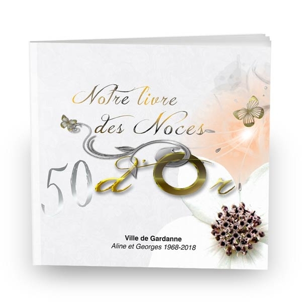 Livre des Noces d'or Design Paper personnalisé