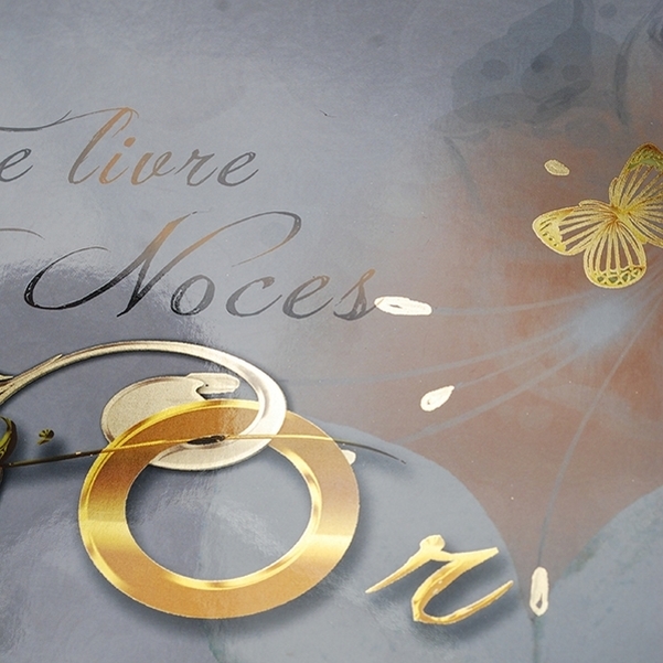 Livre des Noces d'or Design Paper personnalisé - Vignette 3