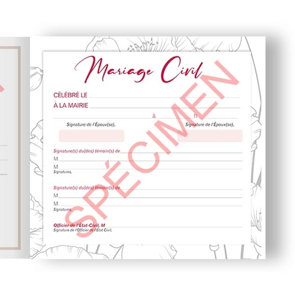 Livre d'or Mariage ROMANCE Personnalisé - Vignette 3