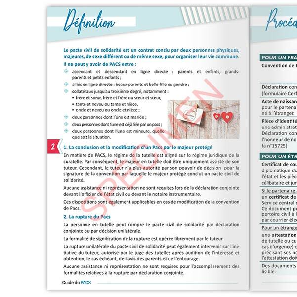 Guide du PACS personnalisé - Vignette 3