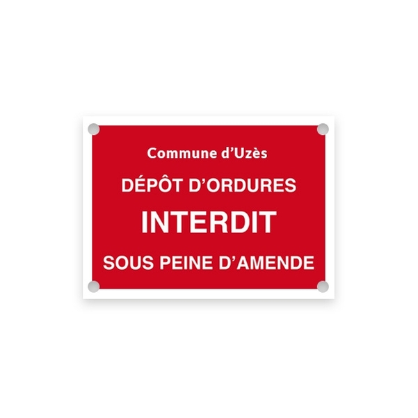 Plaque PVC A4  - 100% Personnalisable