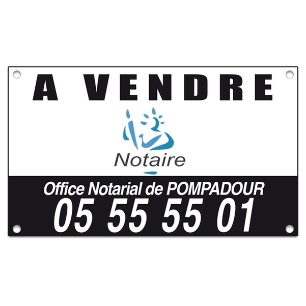 Panneau d'information immobilière Akilux 40x60 cm - Impression recto