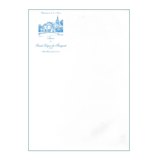 Lettres à en-tête A4 90g - Impression une couleur - Vignette 3
