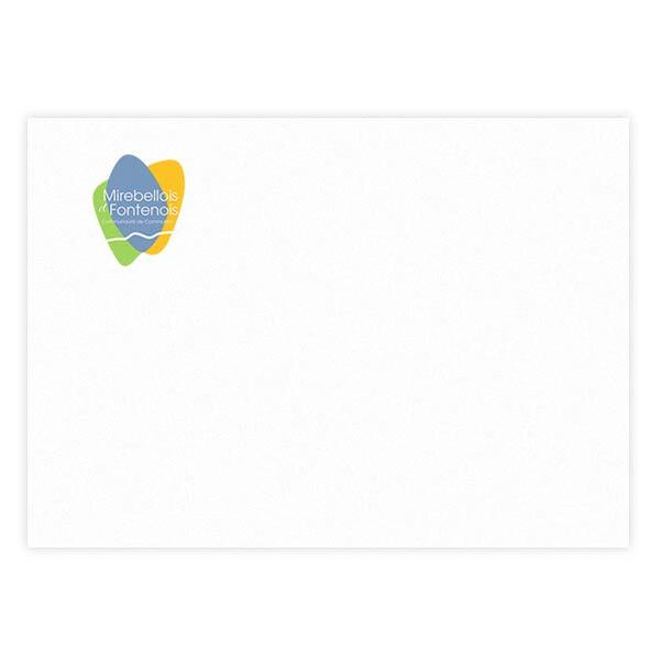 500 Sacs B5 (17,6 x 25 cm) - Velin Blanc 90g sans fenêtre - Impression Quadri