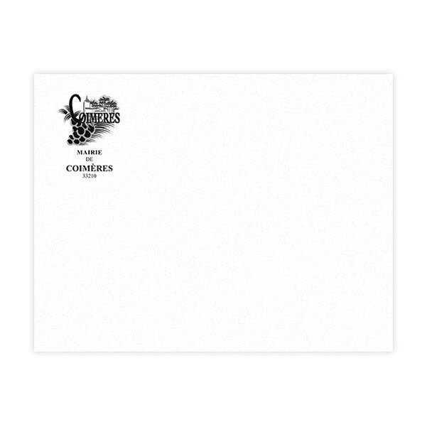 250 Sacs C4 (22,9 x 32,4 cm) - Velin Blanc 90g sans fenêtre - Impression 1 couleur