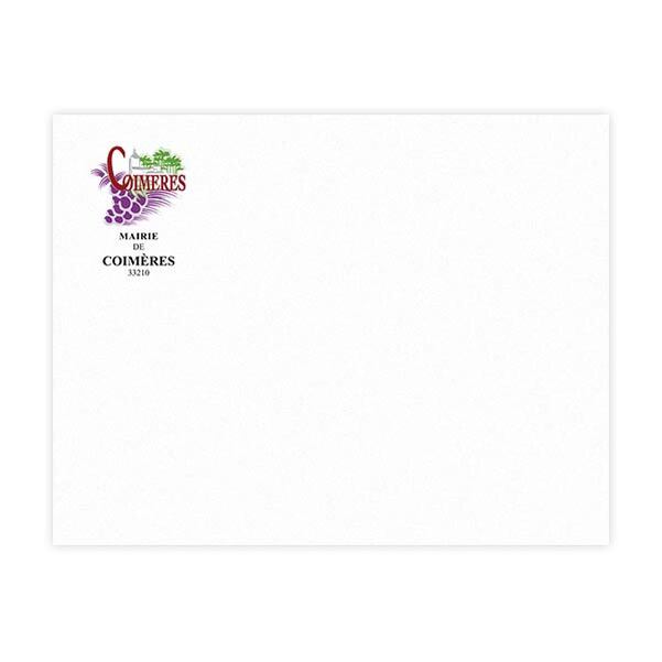 250 Sacs C4 (22,9 x 32,4 cm) - Velin Blanc 90g sans fenêtre - Impression Quadri