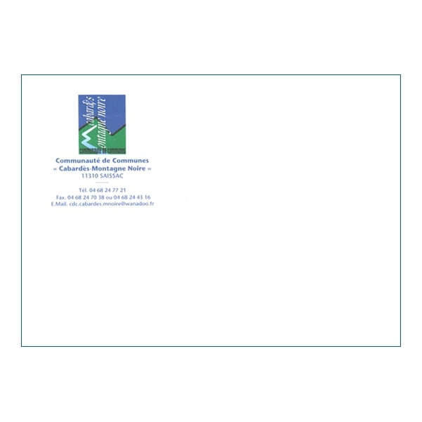 500 Enveloppes C5 (16,2 x 22,9 cm) - Velin Blanc 80g - Impression RECTO Quadri - Vignette 3