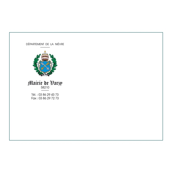 500 Enveloppes C6 (14 x 16.2 cm) - Velin Blanc 80g - Impression RECTO Quadri - Vignette 3