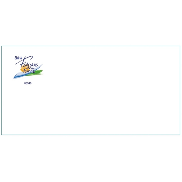 500 Enveloppes DL (11 x 22 cm) - Velin Blanc 80g - Impression RECTO Quadri - Vignette 3