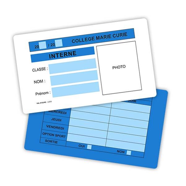 Carte PVC 86 x 54 mm personnalisée - livraison semaine 35 - Vignette 2