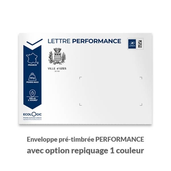 500 enveloppes 90g C5 pré-timbrées performance 50g sans fenêtre - Vignette 2