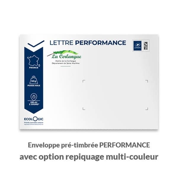 500 enveloppes 90g C5 pré-timbrées performance 50g sans fenêtre - Vignette 3