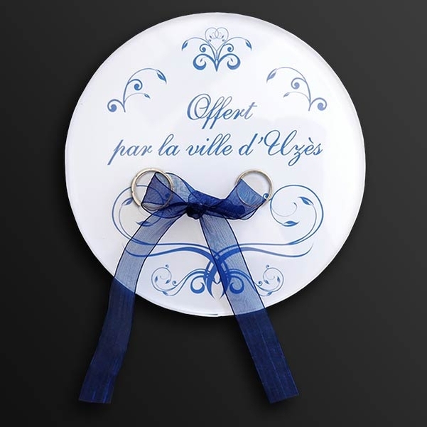 Porte Alliances blanc personnalisé - ø 15 cm