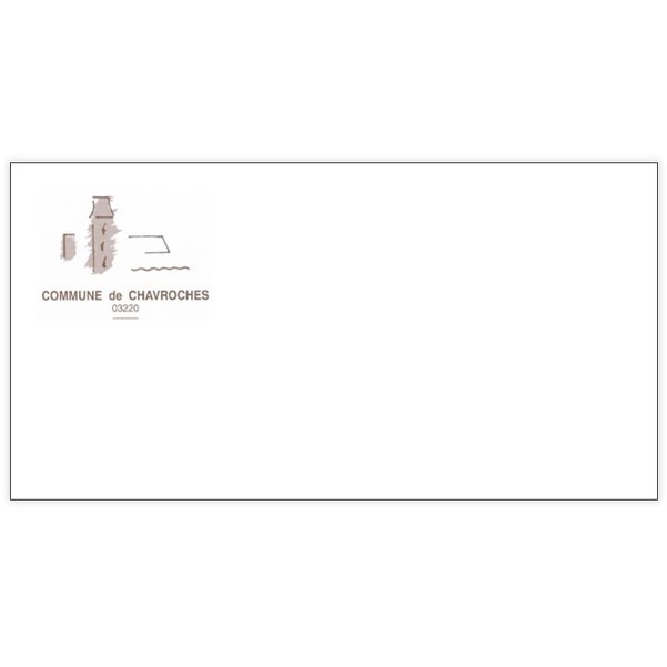 500 Enveloppes DL (11 x 22 cm) - Velin Blanc 80g - Impression RECTO-VERSO 1 couleur - Vignette 2